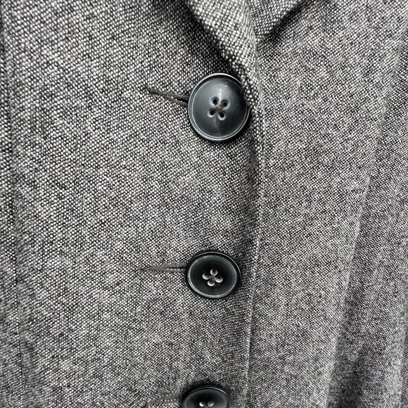 CAbi Shakespeare Swing Tweed Coat Sz 4 Brown Wool Blend Academia Office - Picture 6 of 16